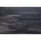 Table pliante longue en bois de récupération Storied Home vieilli, noir délavé : rustique, sans assemblage, capacité de 125 kg