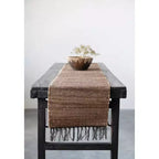 Table pliante longue en bois de récupération Storied Home vieilli, noir délavé : rustique, sans assemblage, capacité de 125 kg