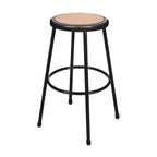 Set of 2 30" Heavy Duty Steel Barstools Black - Hampden Furnishings: No Assembly, Masonite Seat, 300lb Capacity