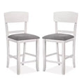 24/7 Shop At Home: Set of 2 Summerland Counter Height Barstools, Upholstered, Wood Frame