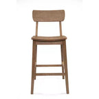 29" Torino Barstool Barnwood - Boraam: Solid Wood, Molded Seat, Footrests, Rustic Style