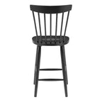 Eagle Ridge Counter Height Barstool Black - OSP Home Furnishings: 26-Inch, Wood Legs, Armless Design