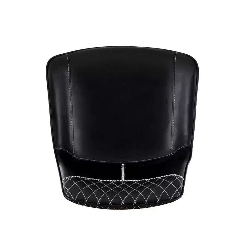 Tabouret de bar rembourré Linon Elder, hauteur comptoir, noir