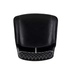 Tabouret de bar rembourré Linon Elder, hauteur comptoir, noir