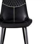 Tabouret de bar rembourré Linon Elder, hauteur comptoir, noir