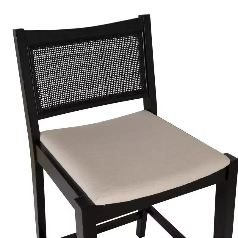 Powell Lot de 2 tabourets de bar Bessie Cane noirs