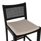 Powell Lot de 2 tabourets de bar Bessie Cane noirs