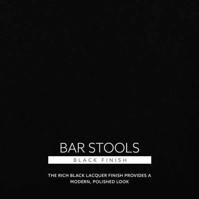 Powell Lot de 2 tabourets de bar Bessie Cane noirs
