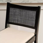 Powell Lot de 2 tabourets de bar Bessie Cane noirs