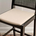 Powell Lot de 2 tabourets de bar Bessie Cane noirs