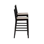 Powell Lot de 2 tabourets de bar Bessie Cane noirs
