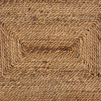 bali & pari Tabouret de bar hauteur comptoir en herbe de mer naturelle et bois d'acajou Anfield : Garantie limitée de 30 jours, aucun assemblage requis