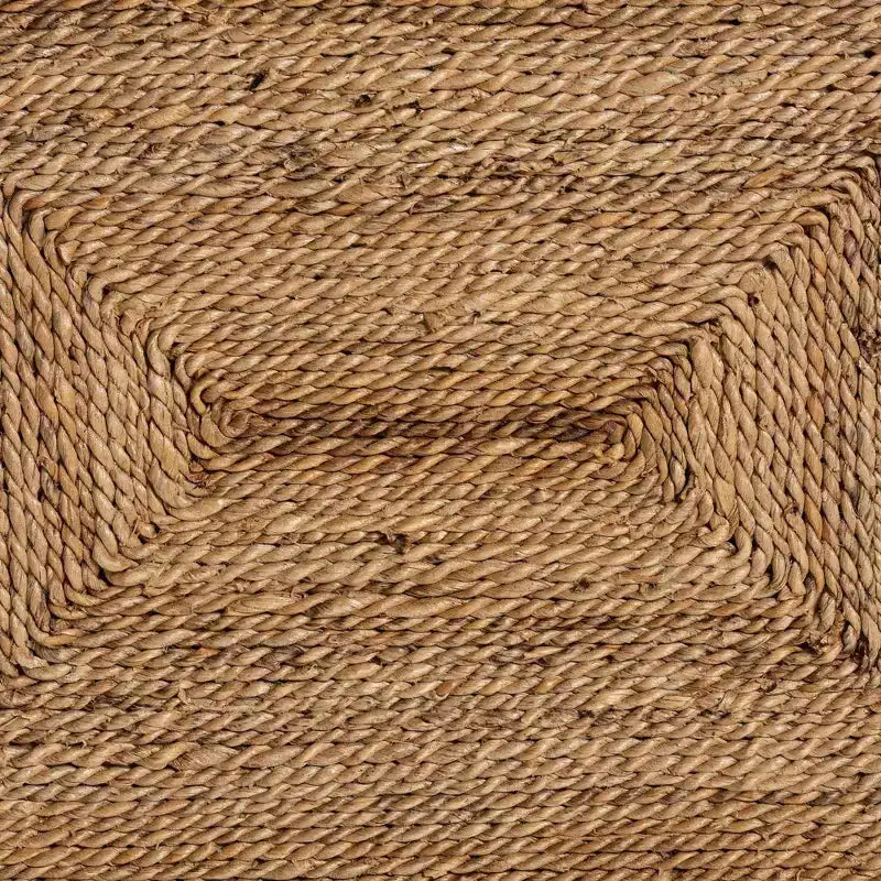 bali & pari Tabouret de bar hauteur comptoir en herbe de mer naturelle et bois d'acajou Anfield : Garantie limitée de 30 jours, aucun assemblage requis