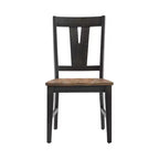 Lot de 2 chaises d'appoint Harper Splat Back marron brossé/Pecan - Intercon