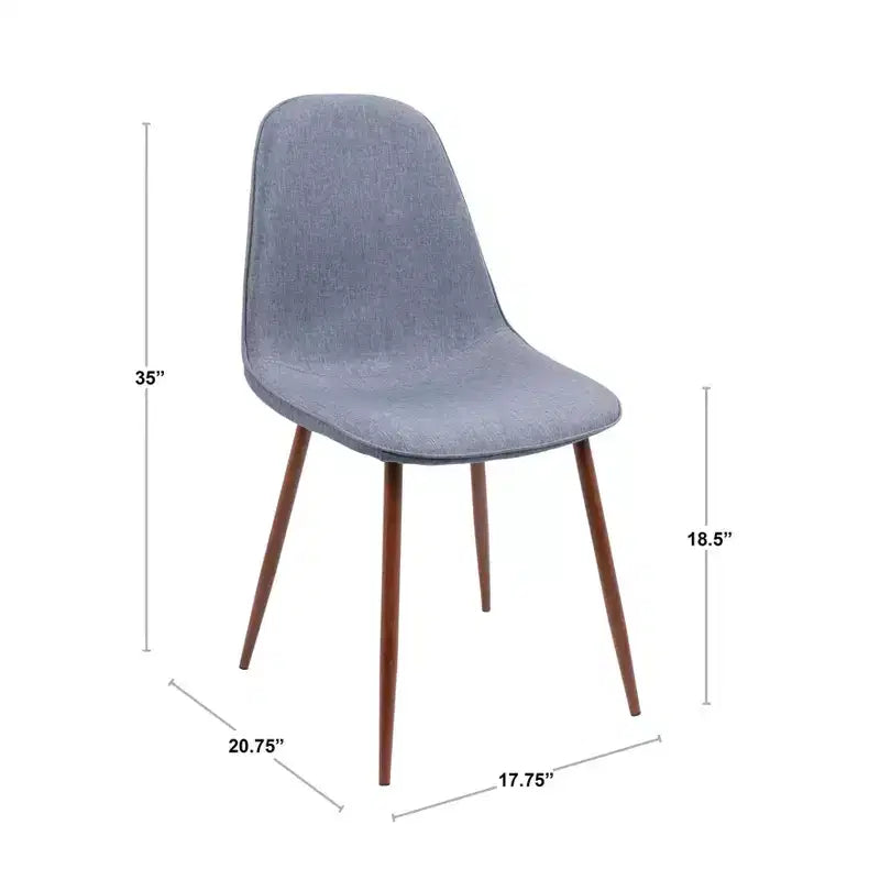 Lot de 2 chaises de salle à manger contemporaines Pebble or/anthracite : Rembourrées, pieds en métal - LumiSource