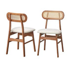 Buylateral 2pk Rika Mid Century Modern Dining Chairs