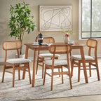 Lot de 2 chaises de salle à manger modernes du milieu du siècle Rika Buylateral