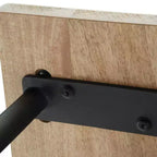 Banc d'entrée industriel WyndenHall 55" Sera en bois massif naturel