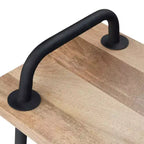 Banc d'entrée industriel WyndenHall 55" Sera en bois massif naturel