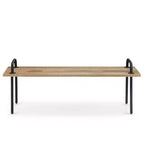 Banc d'entrée industriel WyndenHall 55" Sera en bois massif naturel