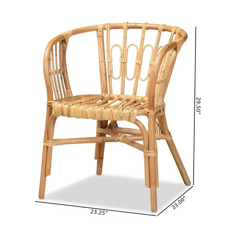 Chaise en rotin naturel Luxio - bali & pari