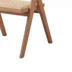 Chaise de salle à manger Valentina 20 po Acme Furniture en rotin et finition naturelle : Ensemble de 2, Cuir rembourré, Aucun assemblage requis