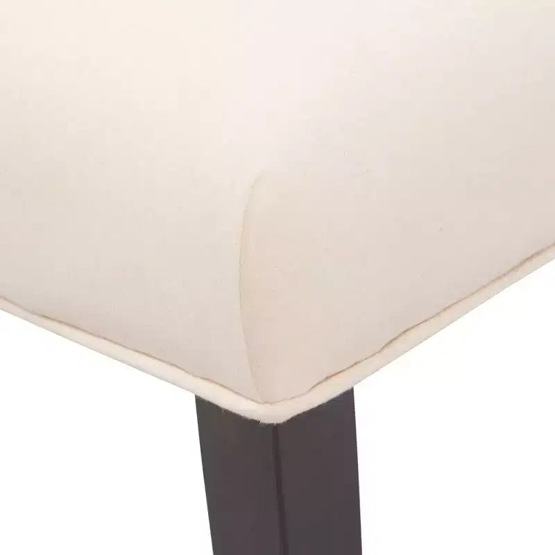 Lot de 2 chaises de salle à manger capitonnées Provence Beige - Finch