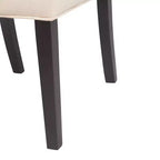 Lot de 2 chaises de salle à manger capitonnées Provence Beige - Finch