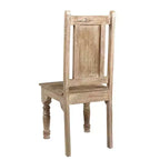 Lot de 2 chaises sculptées en bois flotté marron - Timbergirl : Motif grain de bois, aucun assemblage requis, sans accoudoirs