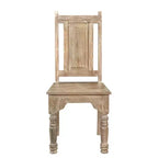 Lot de 2 chaises sculptées en bois flotté marron - Timbergirl : Motif grain de bois, aucun assemblage requis, sans accoudoirs