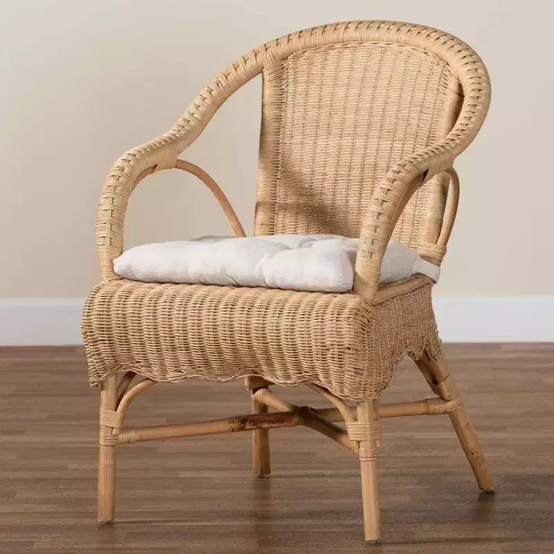 Chaise de salle à manger en rotin bali & pari Reinu Naturel