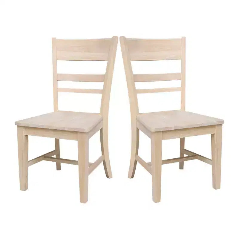 Lot de 2 chaises sans accoudoirs Quincy non finies - International Concepts