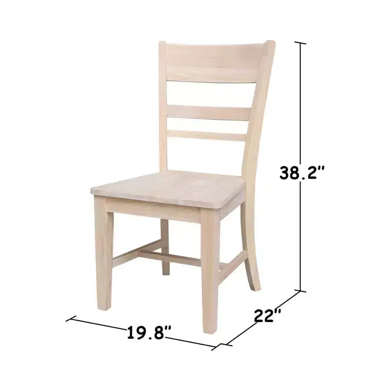 Lot de 2 chaises sans accoudoirs Quincy non finies - International Concepts