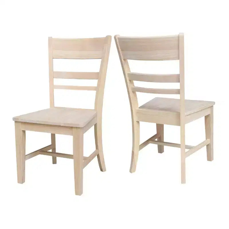 Lot de 2 chaises sans accoudoirs Quincy non finies - International Concepts