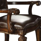 Chaise de salle à manger Vendome Acme Furniture – Similicuir expresso/Finition cerisier