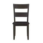 Lot de 2 chaises de salle à manger Haddie 18" Noyer vieilli - Acme Furniture : Dossier échelle traditionnel, cadre en bois