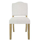 Chaise de salle à manger HomePop avec dossier ouvert et rembourré : design moderne, cadre en contreplaqué, tissu en polyester, nettoyage des taches