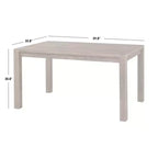 Table à Manger Rectangulaire Noir Verdon Moderne Ferme Buylateral
