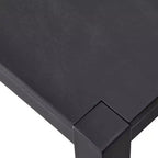Table à Manger Rectangulaire Noir Verdon Moderne Ferme Buylateral