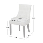Angelo:HOME 5pc Ariana Traditional Pedestal Dining Set Gray: Upholstered Chairs, Rubberwood, Pedestal Table