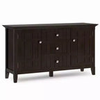 Bissell Sideboard Buffet Natural - WyndenHall: Wine Storage, Adjustable Shelves, Pine & Plywood