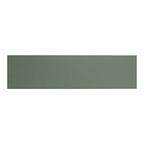 Buffet moderne miBasics Heath 152 cm avec cave à vin vert sauge : meuble de rangement autoportant, 4 étagères, 3 tiroirs