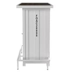 Locust Bar Table with Seven Color LED Strip White - HOMES: Inside + Out