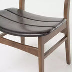 Christopher Knight Home 5pc Anise 59" Dining Set Walnut/Dark Brown: Rectangle Table, 4 Upholstered Chairs, Leather Seat