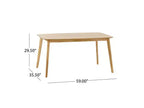 Christopher Knight Home 5pc Anise 59" Dining Set Walnut/Dark Brown: Rectangle Table, 4 Upholstered Chairs, Leather Seat