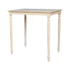 30' X 42' Solid Wood Bar Height Table with Turned Legs Unfinished - International Concepts