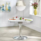 Buylateral Raleigh Table à manger rétro, blanc