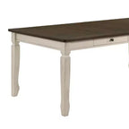 78" Fedele Dining Table Weathered Oak/Cream Finish - Acme Furniture