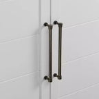 Bartlett Stackable Storage Pantry White - Crosley: Coastal Style, 3 Adjustable Shelves, MDF Wood Veneer, Anti-Tip Hardware