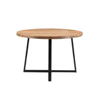 Table à manger ronde Blossom en bois de Sesham 48" marron - Timbergirl : Fabriquée à la main, 4-6 places